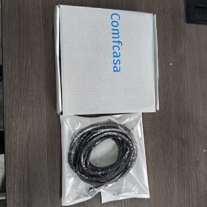 Picture of Comfcasa Asbestos Packing for Valves Flexible Graphite Braided Compression Packing ，for Pump Valve or Mechanical Seal 1/2" x1/2",10 feet